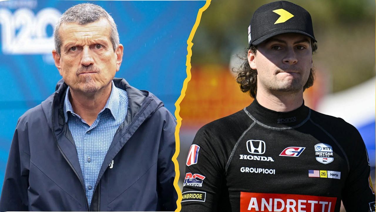 Guenther Steiner and Colton Herta | Image via Getty