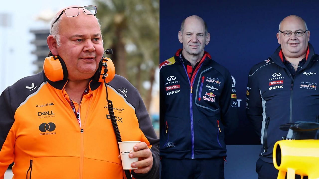 McLaren engineer Rob Marshall [L] Adrian Newey [R] [Image Source: Getty]