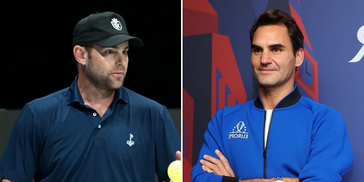 Roddick (L), Federer (R), Source: Getty