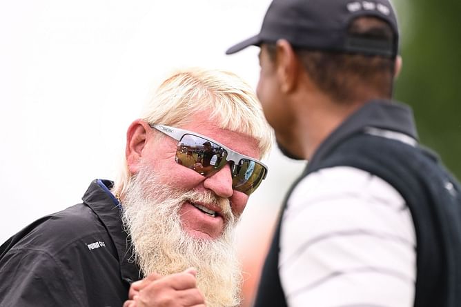 "Greatest shot he ever saw" - John Daly recalled his first encounter with 12-year-old Tiger Woods on last month's podcast