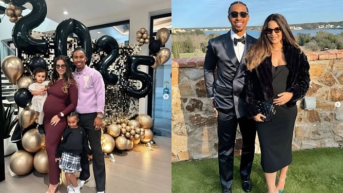Francisco Lindor's wife Katia shares adorable glimpses of daughter Kalina & Amapola twinning on cousins' pool day outing