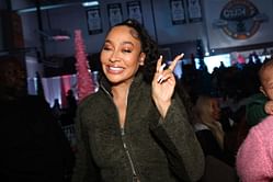 WATCH: Kiyan Anthony's mom La La Anthony poses in all-white while lip-syncing to Nicki Minaj on a drive
