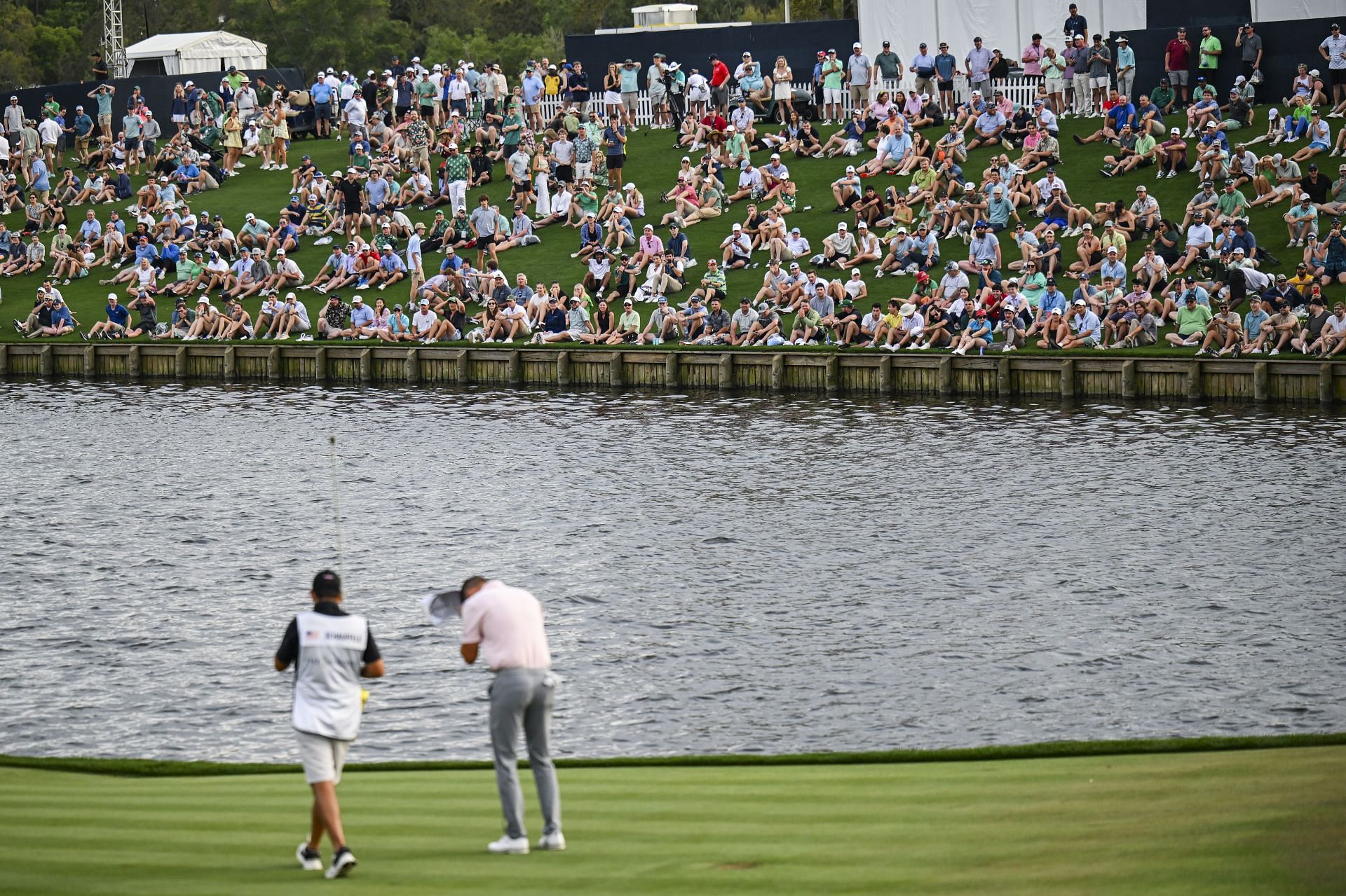 Clark after missing putt to force a playoff at THE PLAYERS Championship 2024 (via Getty)