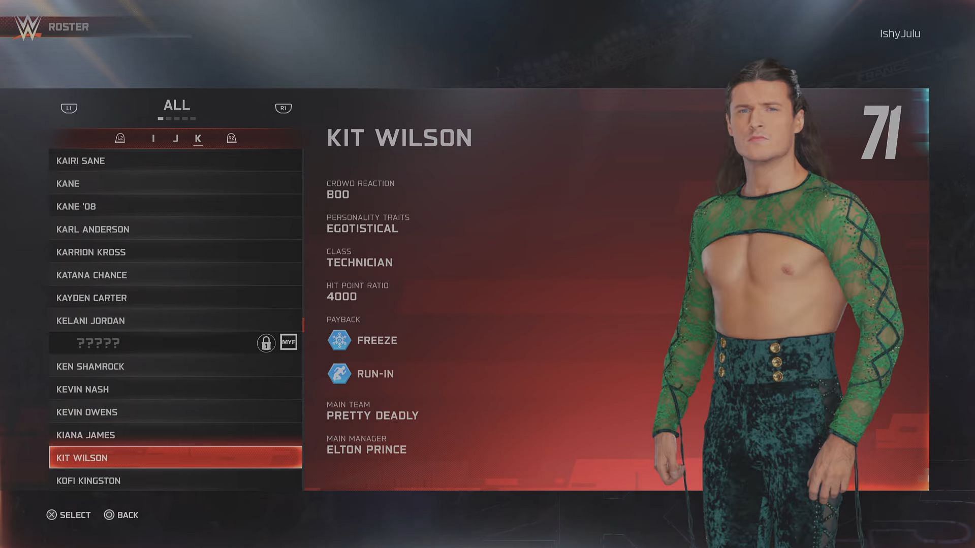 Kit Wilson has a rating of 71 (Image via 2K Games || YouTube/@BottomTier)