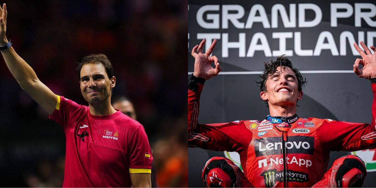 Rafael Nadal (Left), Marc Marquez (Right)