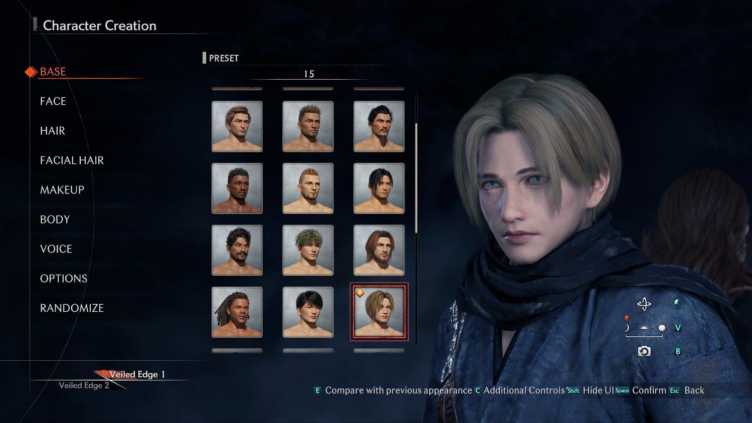 You can create your own character in Rise of Ronin (Image via Koei Tecmo Games)