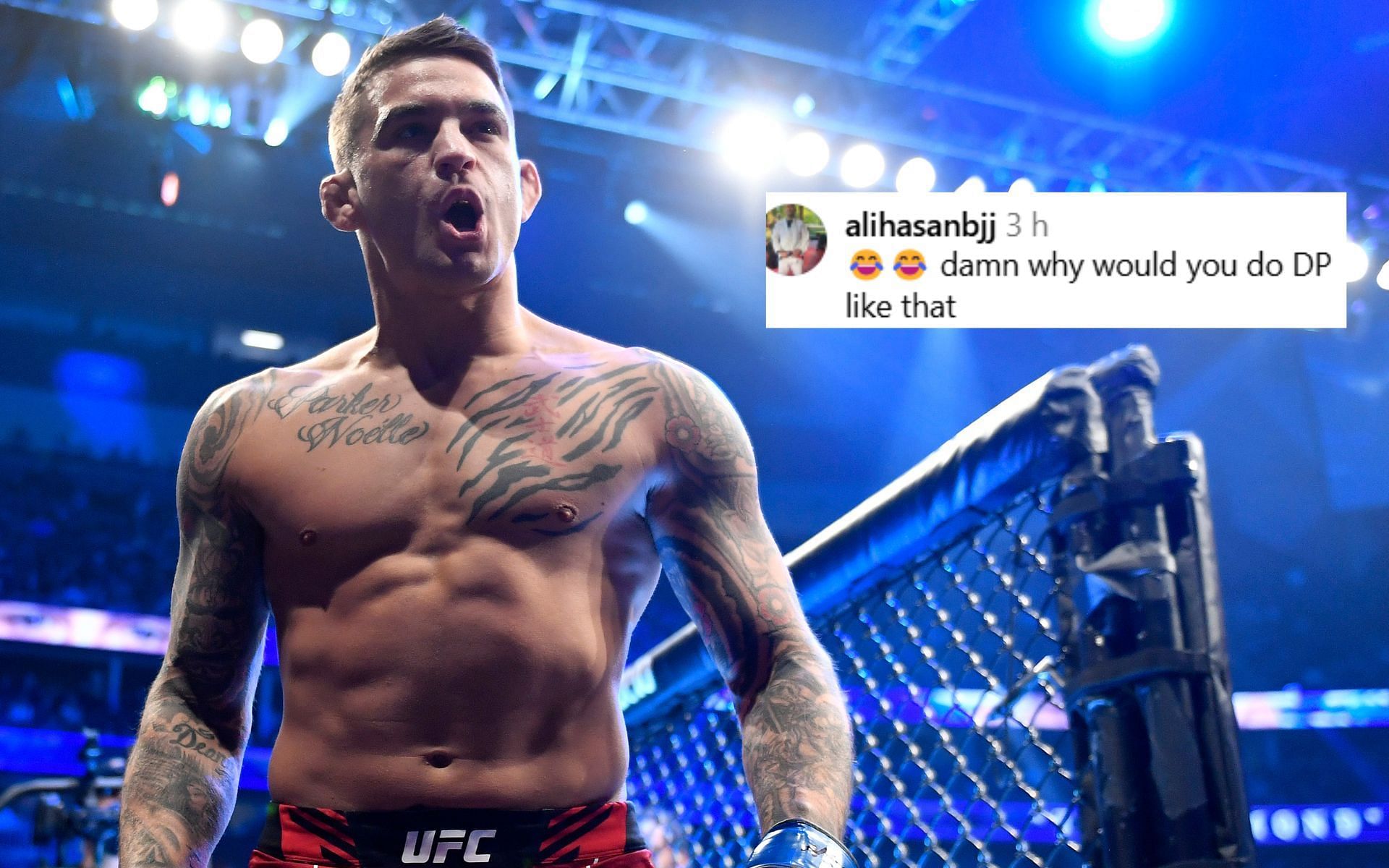  Fans react to roast video of Dustin Poirier. [Images courtesy: Getty]