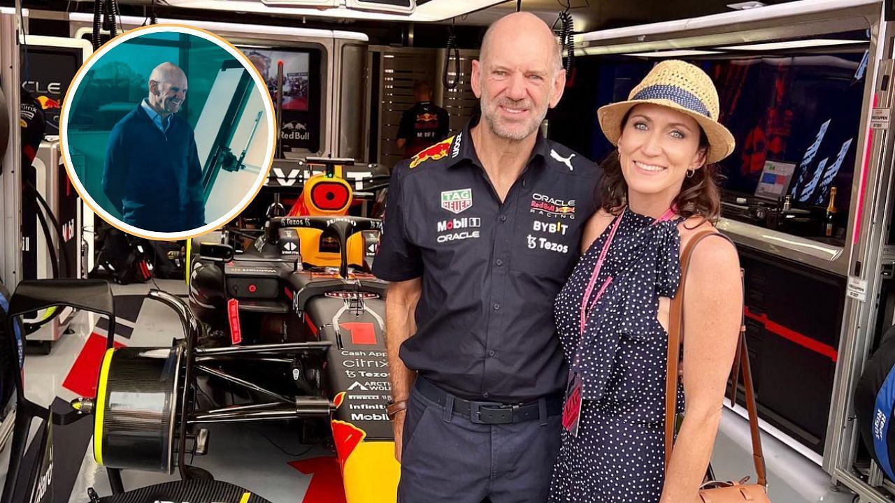 Adrian Newey with wife Amanda [Image Source: @amanda.newey, @astonmartinf1/Instagram]