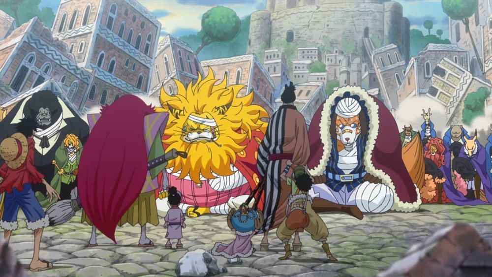 Monkey D. Luffy in One Piece.