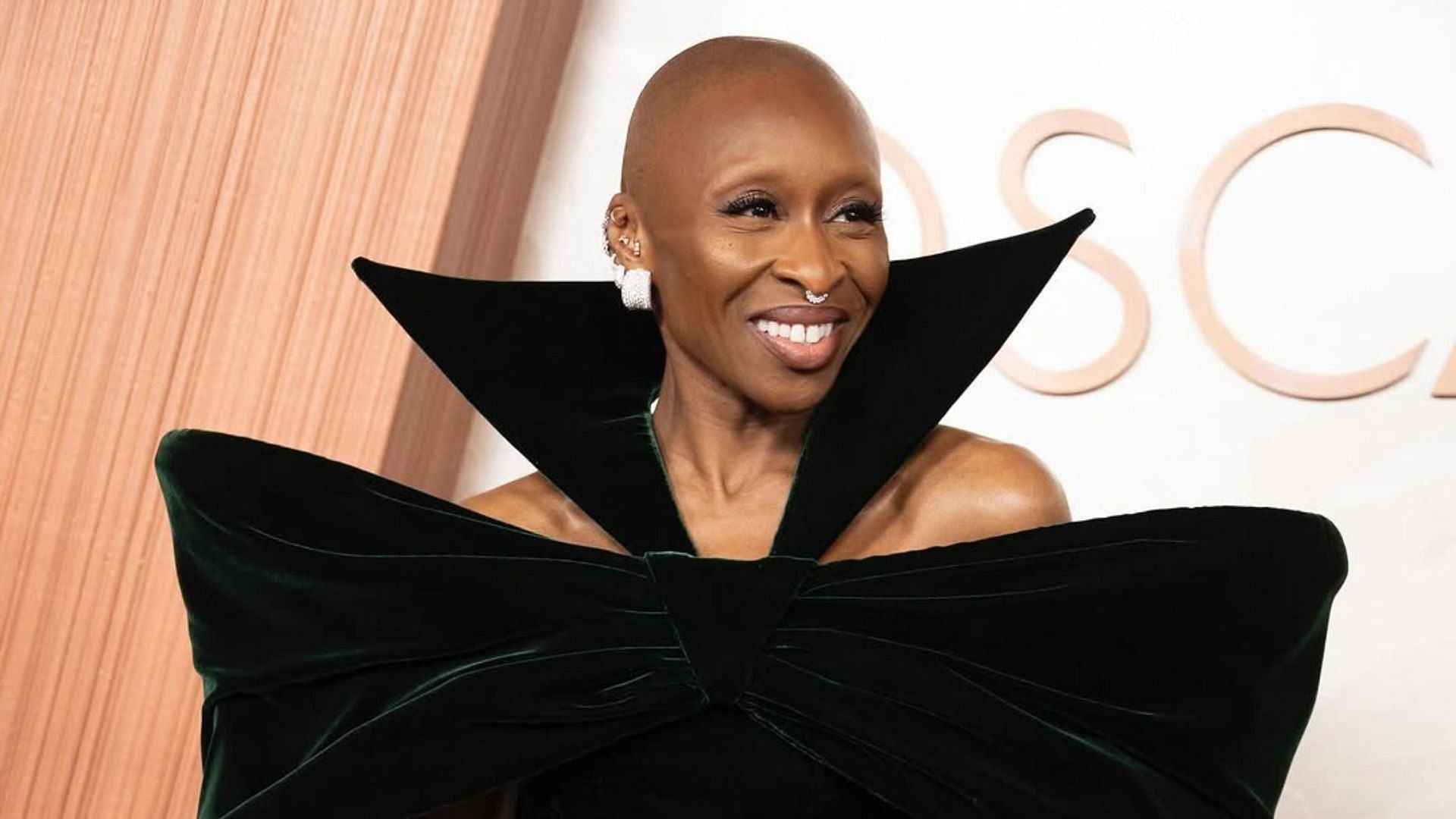 Cynthia Erivo seen posing at the Oscars 2025 red carpet (Image via Instagram/@abc)