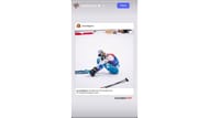Screenshot of Shiffrin's Instagram story feat Jessie Diggins (Image via: Shiffrin's Instagram)