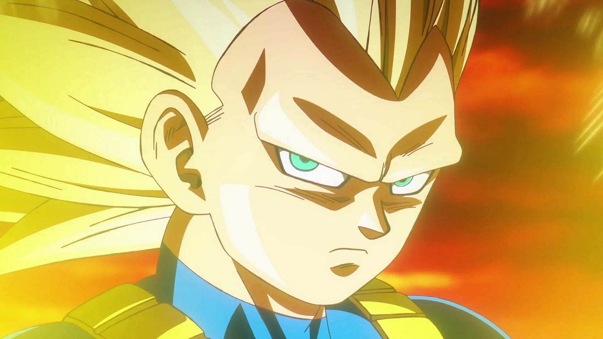 Adult Super Saiyan 3 Vegeta as seen in the anime (Image via Toei Animation)