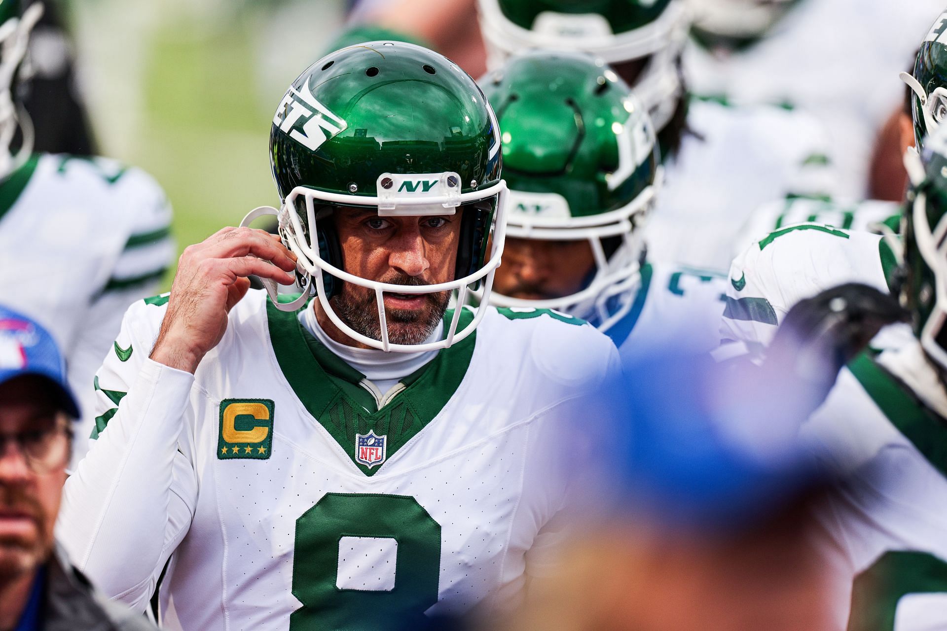 Aaron Rodgers during New York Jets v Buffalo Bills - Source: Getty