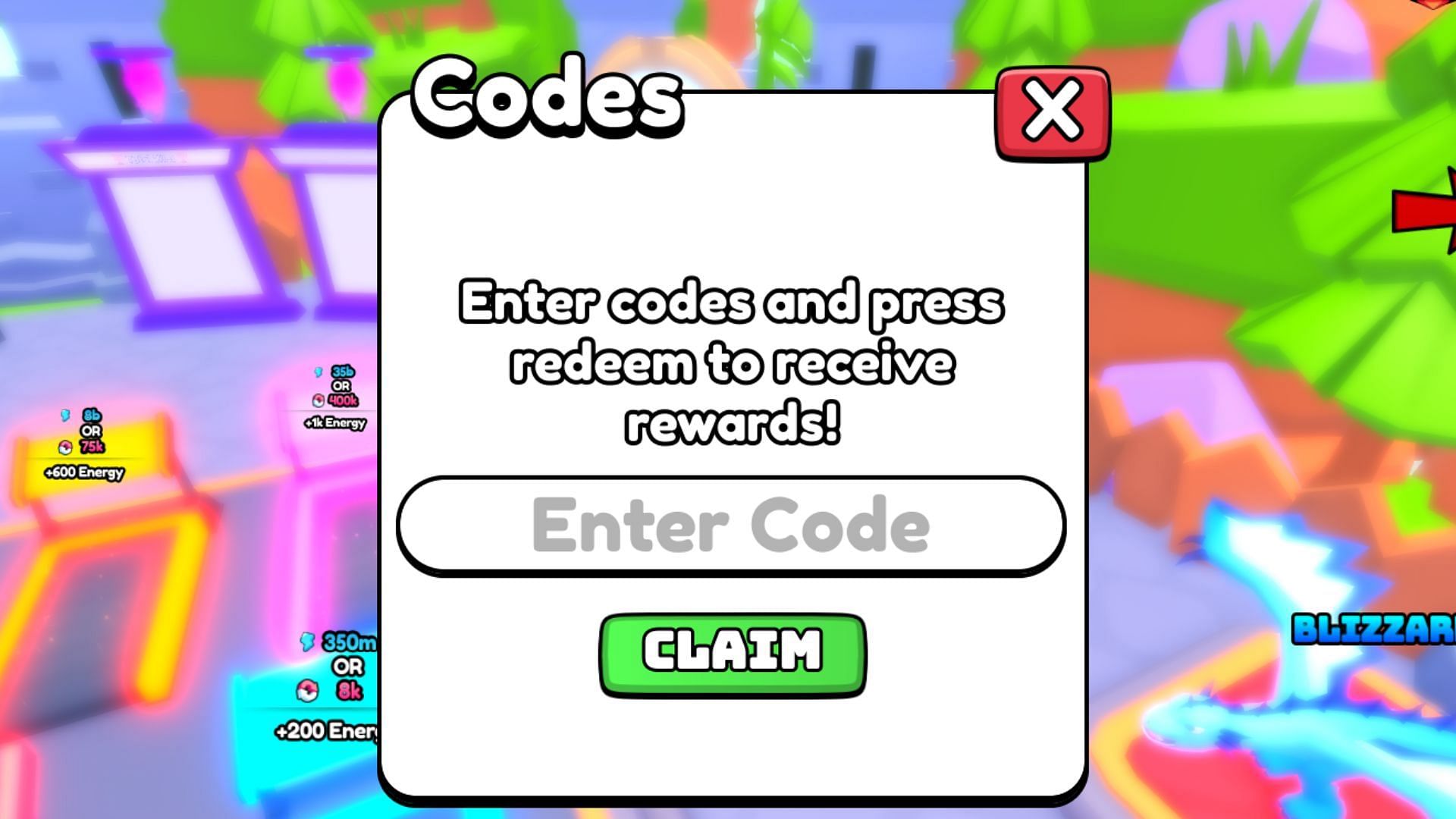 Redeem codes in Dragon Training (Image via Roblox)