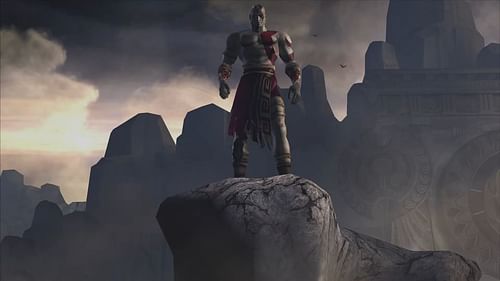 Kratos at the beginning of God of War (2005) (Image via Santa Monica Studio)