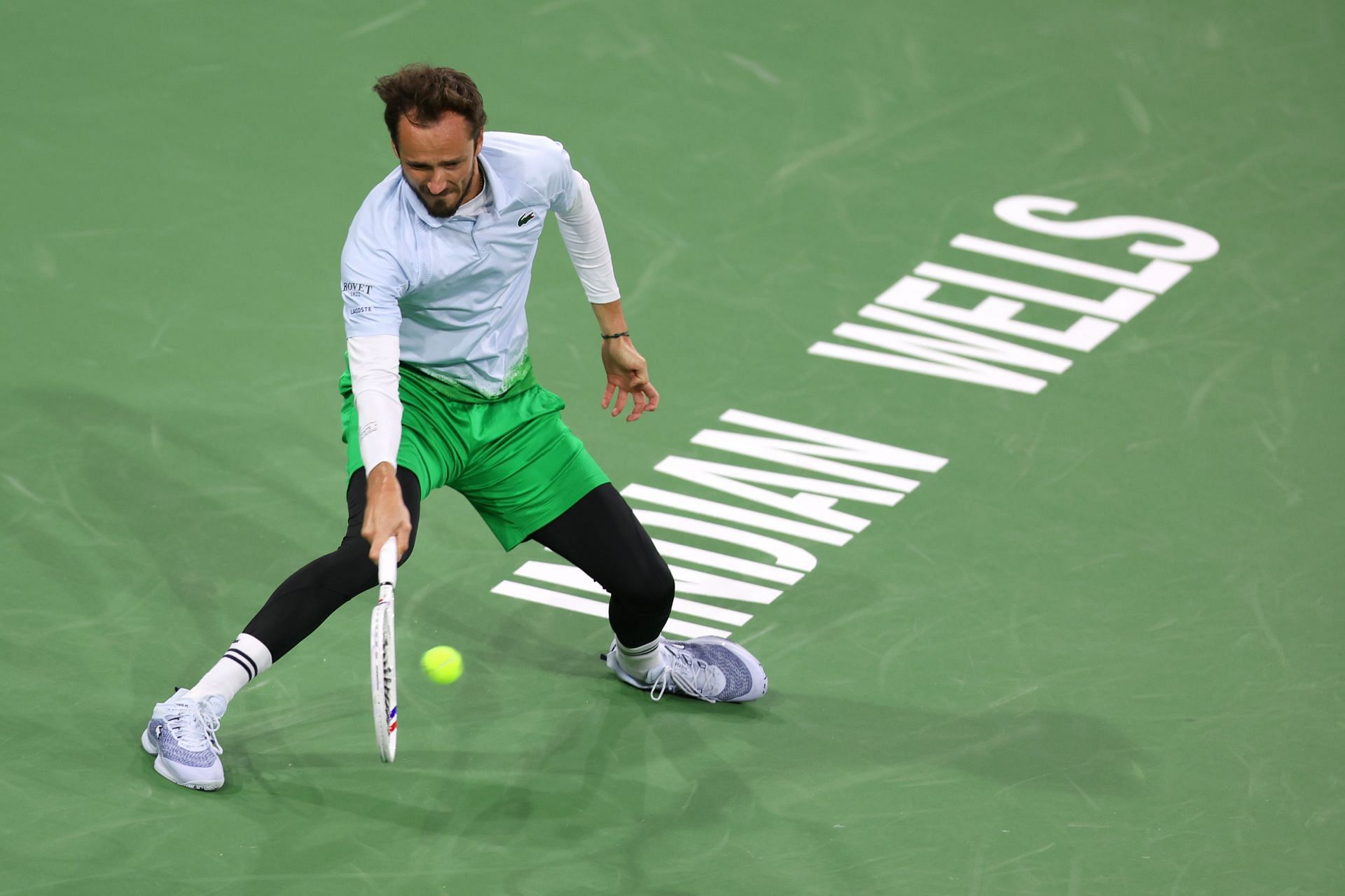 Daniil Medvedev in action at the BNP Paribas Open (Image Source: Getty)