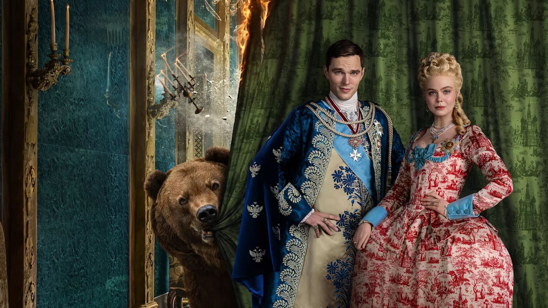 Nicholas Hoult and Elle Fanning in The Great (Image via Hulu)