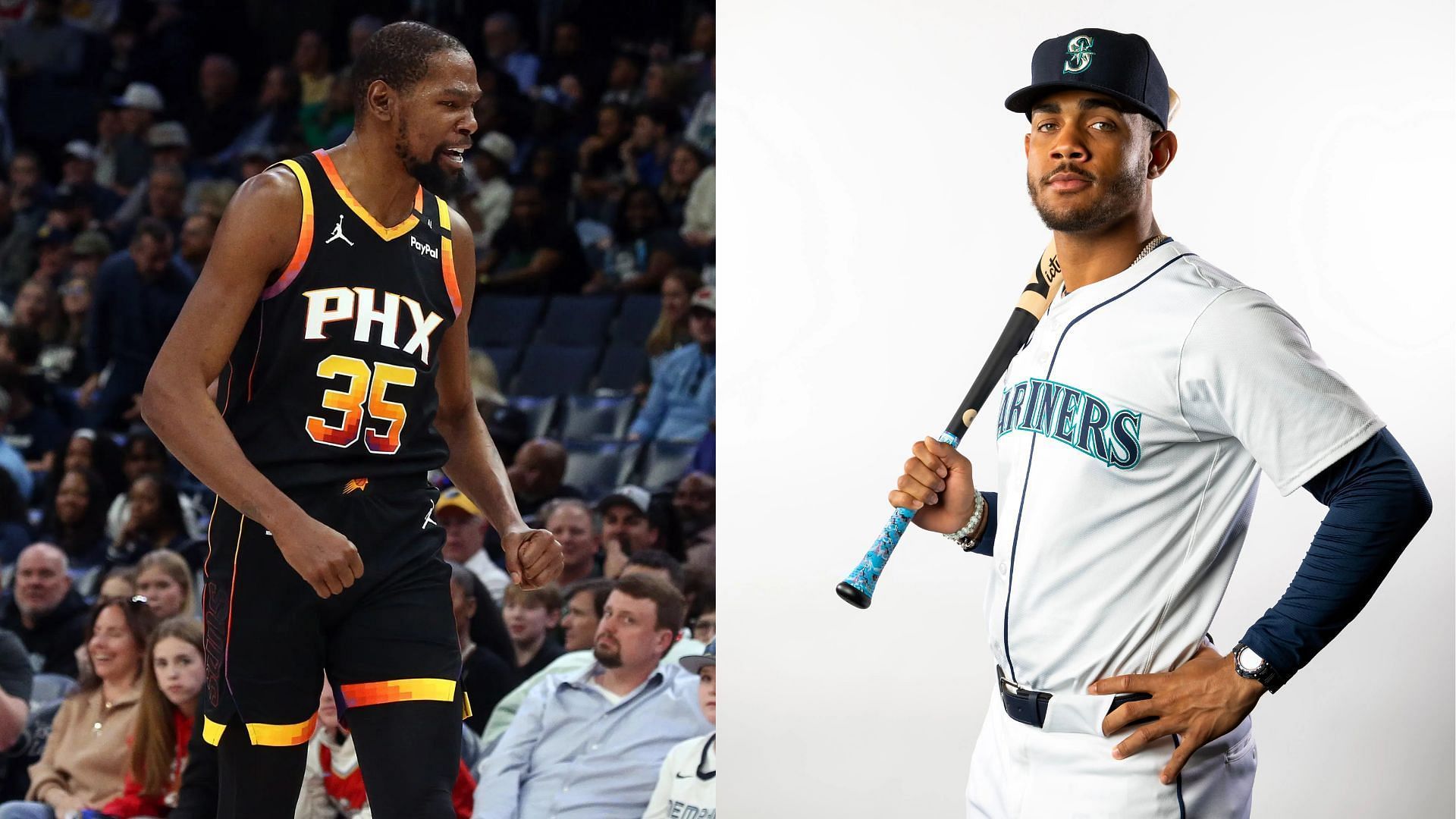 Kevin Durant views Julio Rodriguez as the baseball players closest to him in MLB (Photo Source: IMAGN)