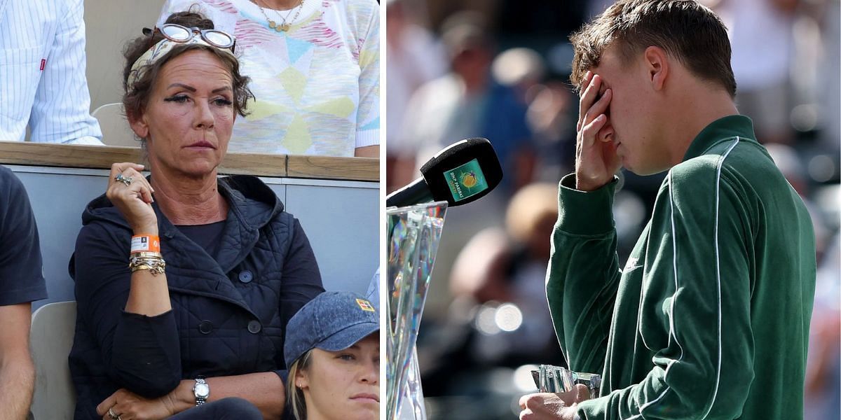 Holger Rune (R), mother Aneke (L) - Image Source: Getty