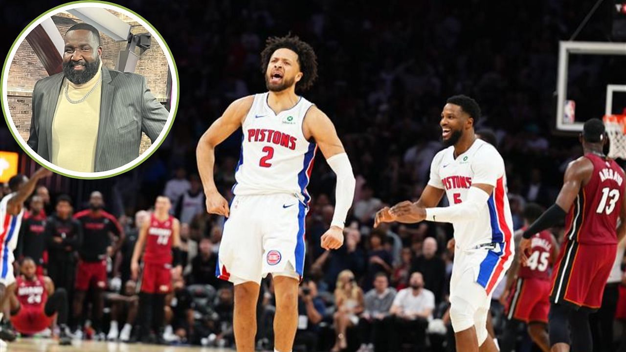 Kendrick Perkins claims on Wednesday Detroit Pistons star Cade Cunningham deserves All-NBA First Team honor. [photo: @DetroitPistons/X, @kendrickperkins/IG]