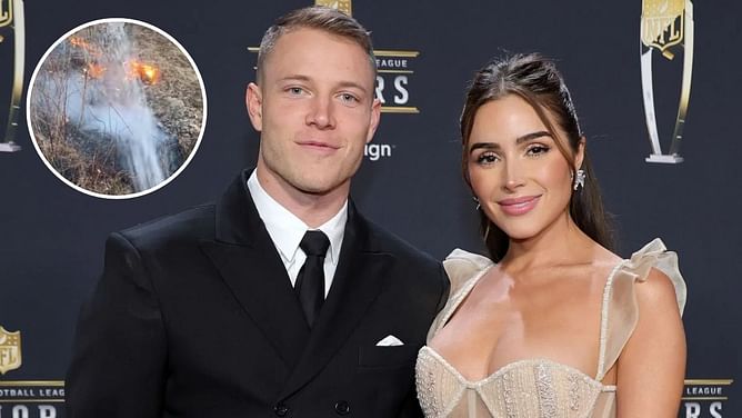 Christian McCaffrey's wife Olivia Culpo fights fire on family farm in Rhode Island