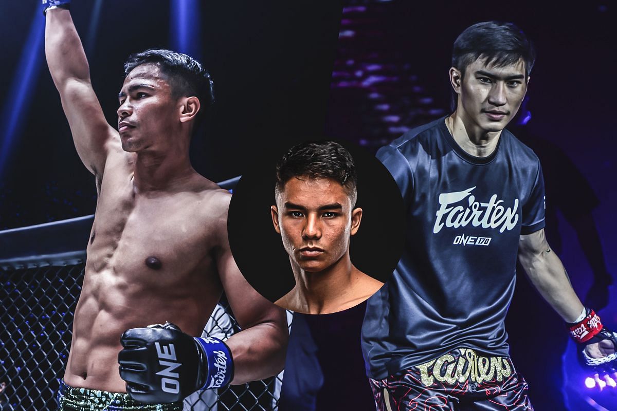 Superbon Singha Mawynn, Johan Ghazali, Tawanchai PK Saenchai - Photo by ONE Championship