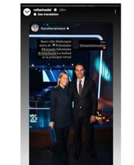 Rafael Nadal's Instagram story (@rafaelnadal)