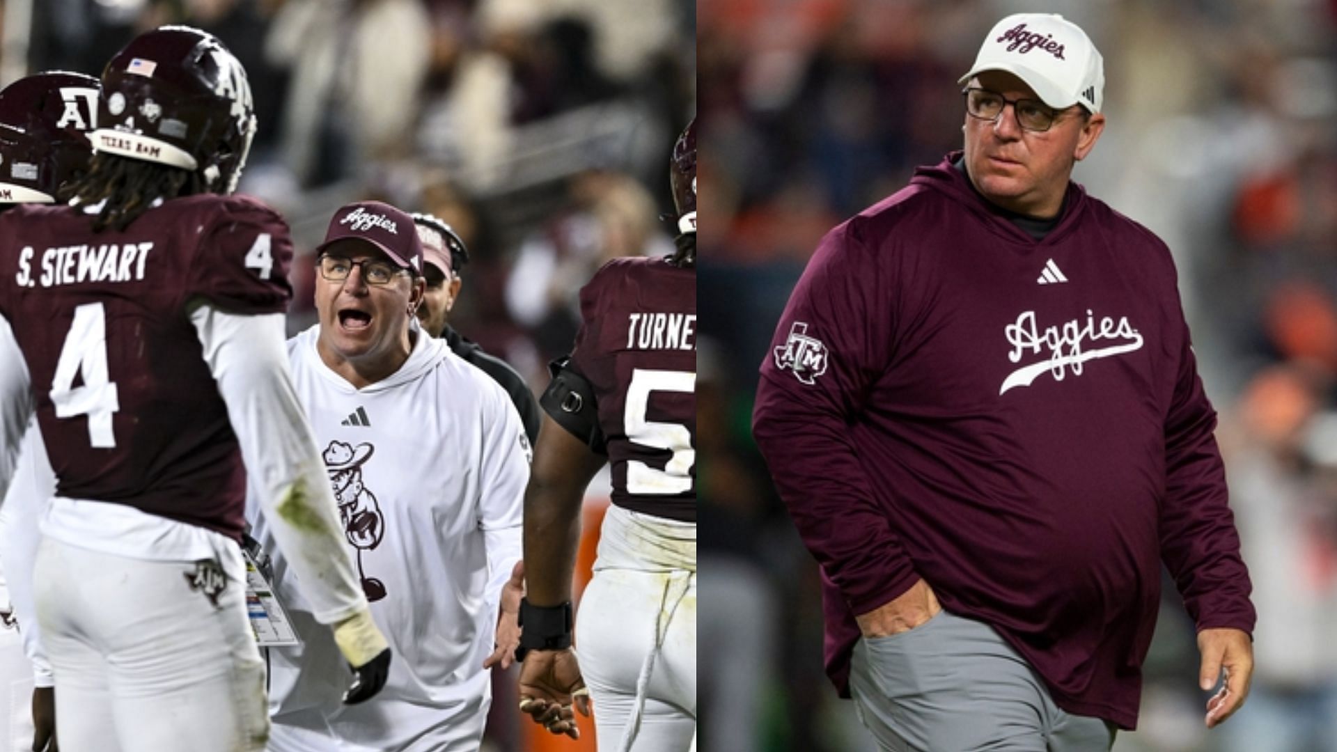 Texas A&amp;M Aggies coach Mike Elko and his team