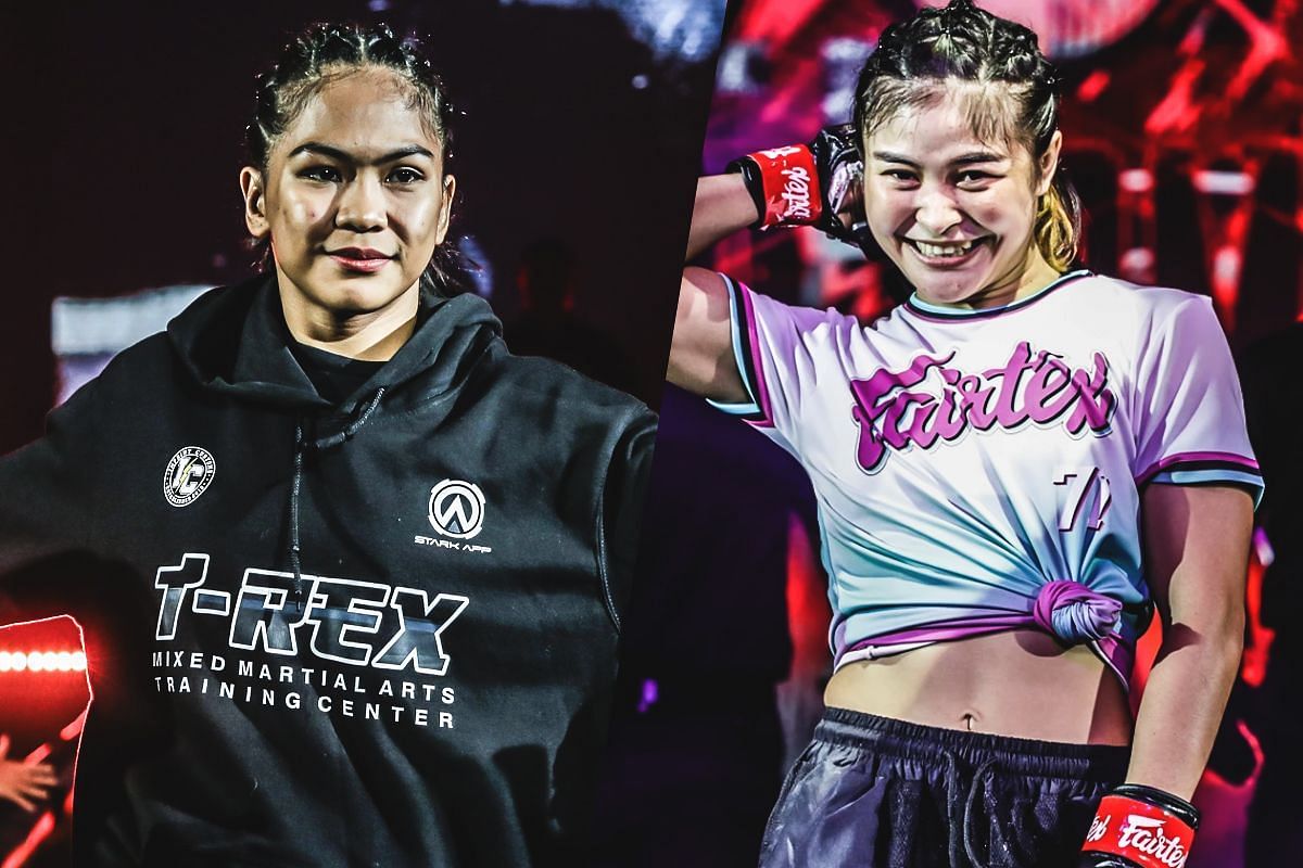 (From left) Denice Zamboanga and Stamp Fairtex.