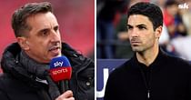 “I suspect there’s not great thoughts going through his head” - Gary Neville on how Arsenal star feels about Mikel Arteta’s decision vs Man United