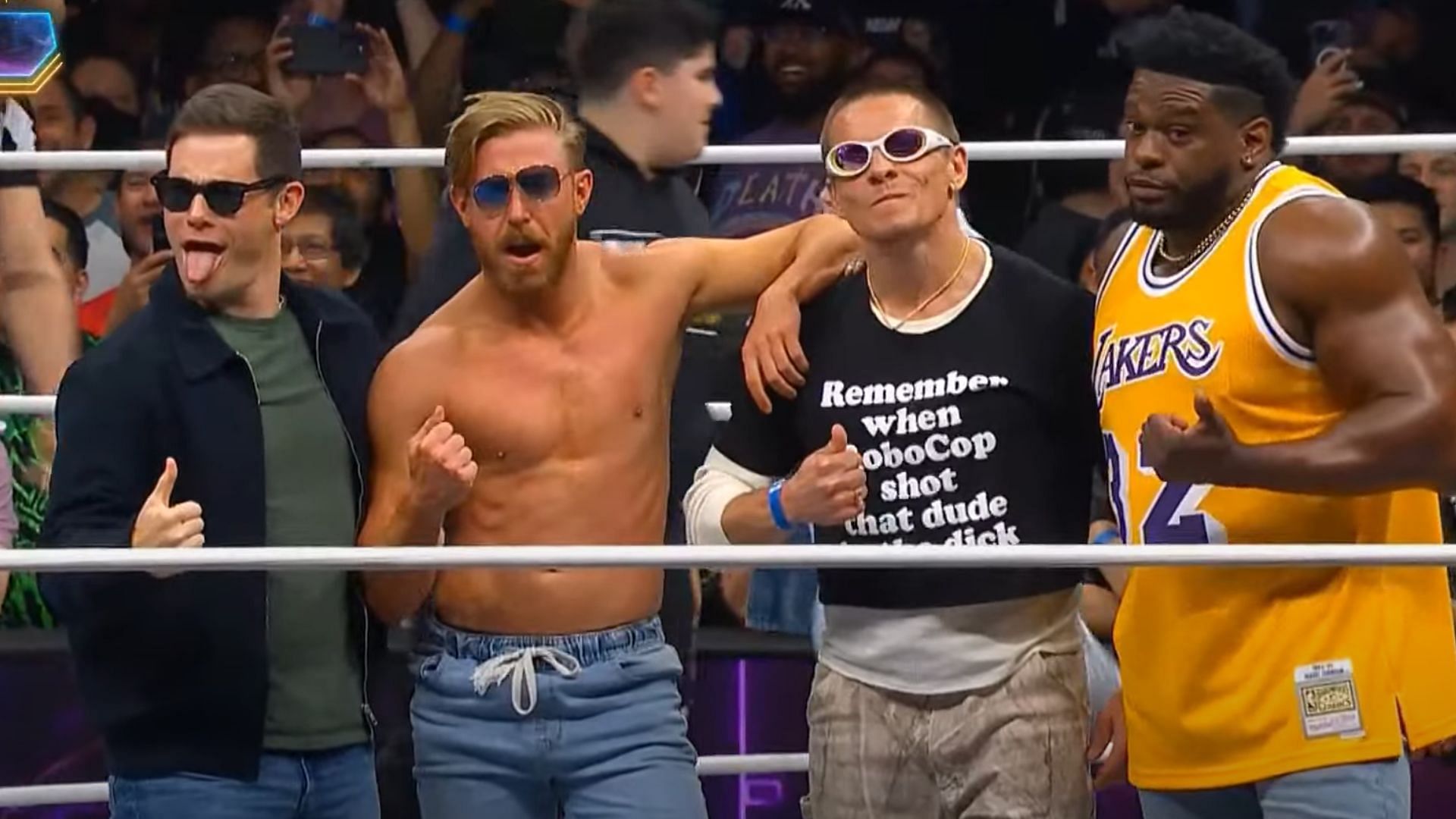 A Modern Family showed up at AEW Revolution. (Image credits: AEW YouTube channel)