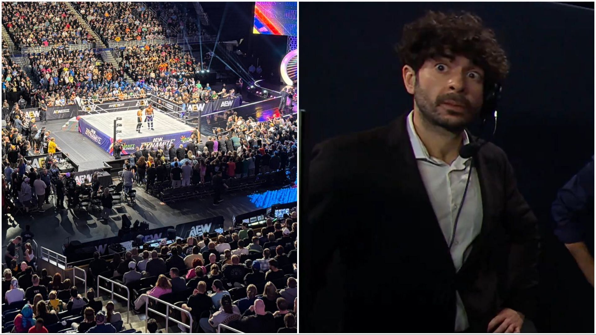 Tony Khan and AEW fans at Dynamite