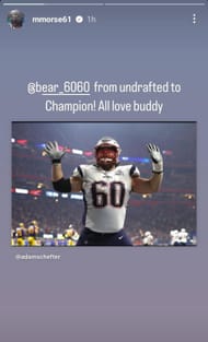 Mitch Morse's IG story