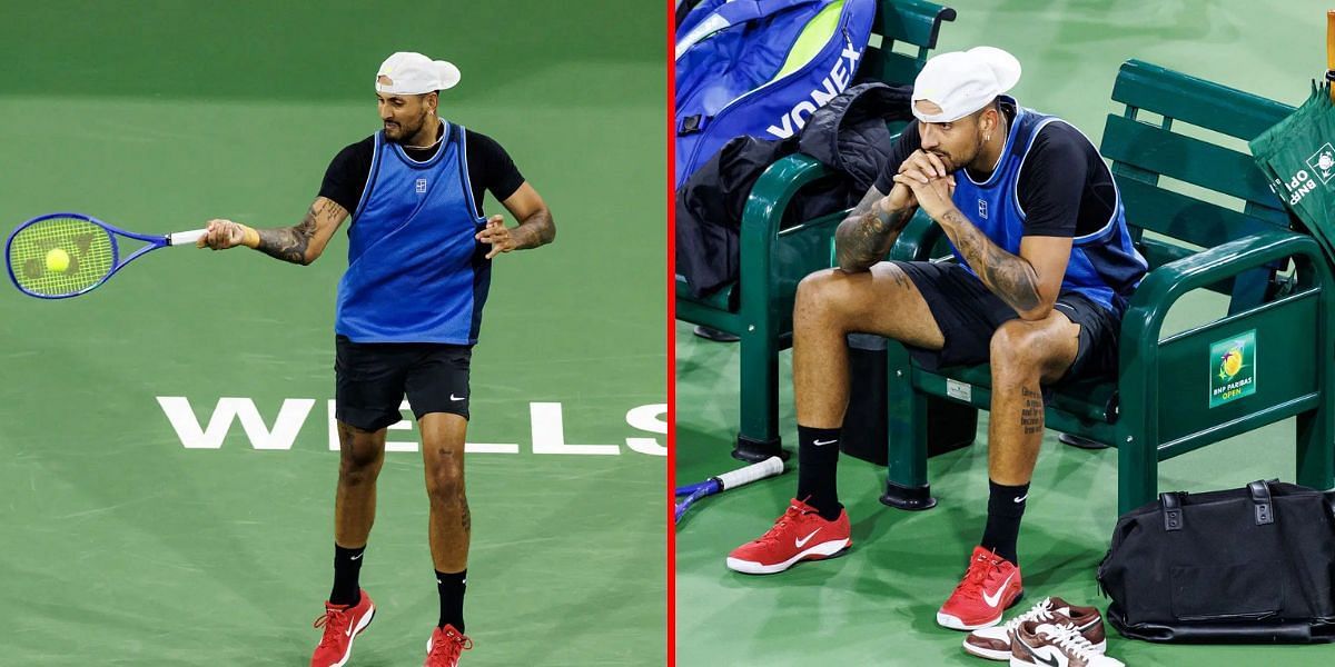 Nick Kyrgios at the BNP Paribas Open - Source: Getty