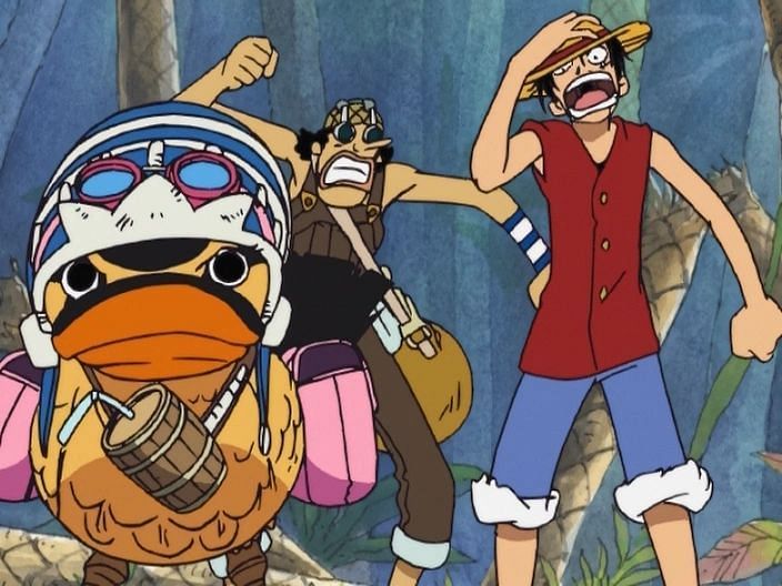 Monkey D. Luffy in One Piece.