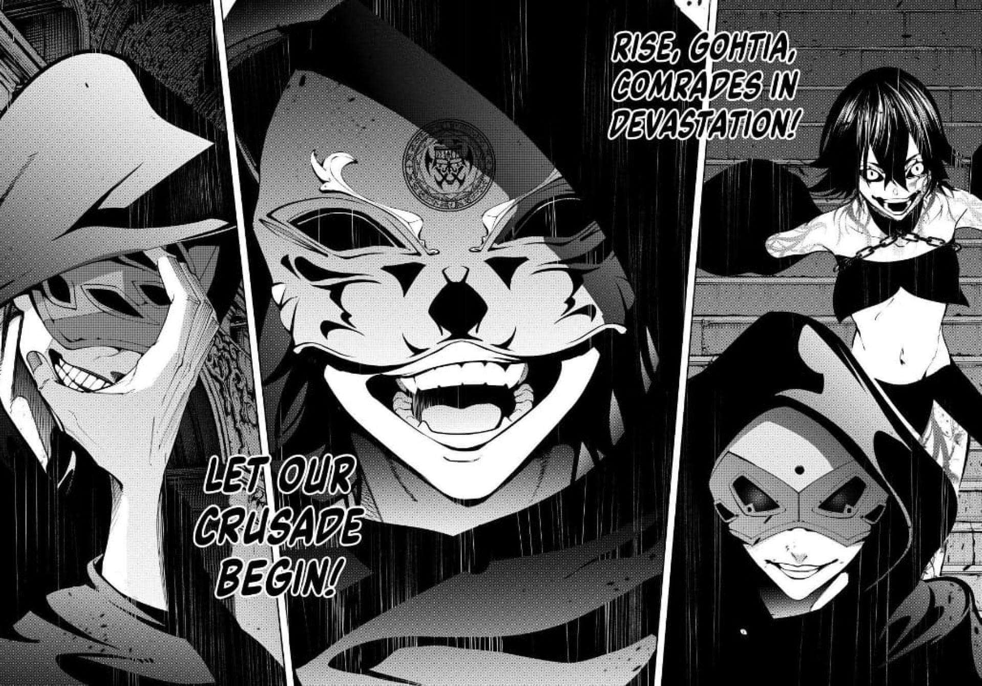 The Gohtia members, as seen in the chapter (Image via Kodansha)