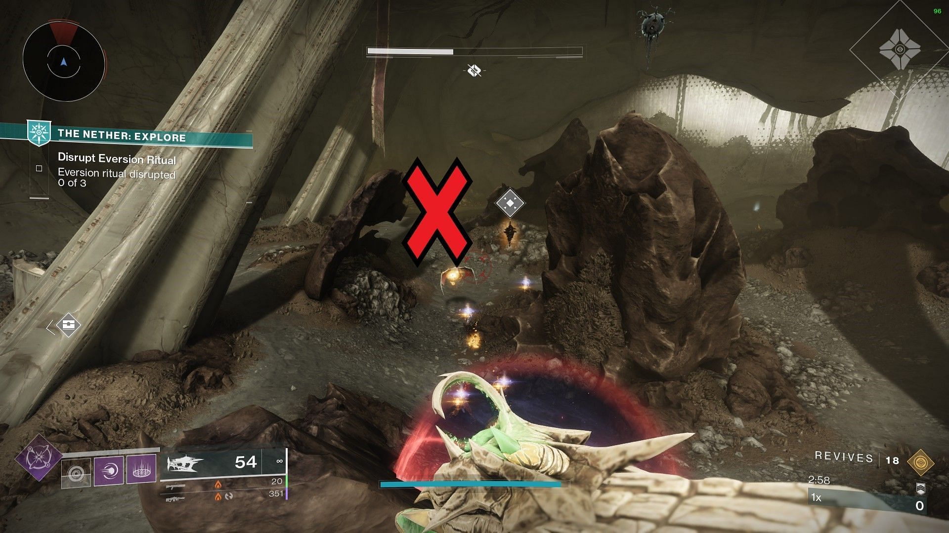 Wrong encounter in Trenchway (Image via Bungie)