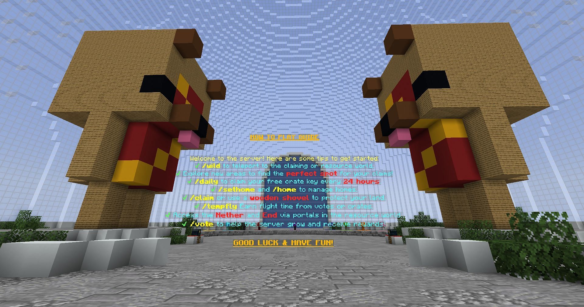 HotdogCraft is a fun server (Image via Mojang Studios)