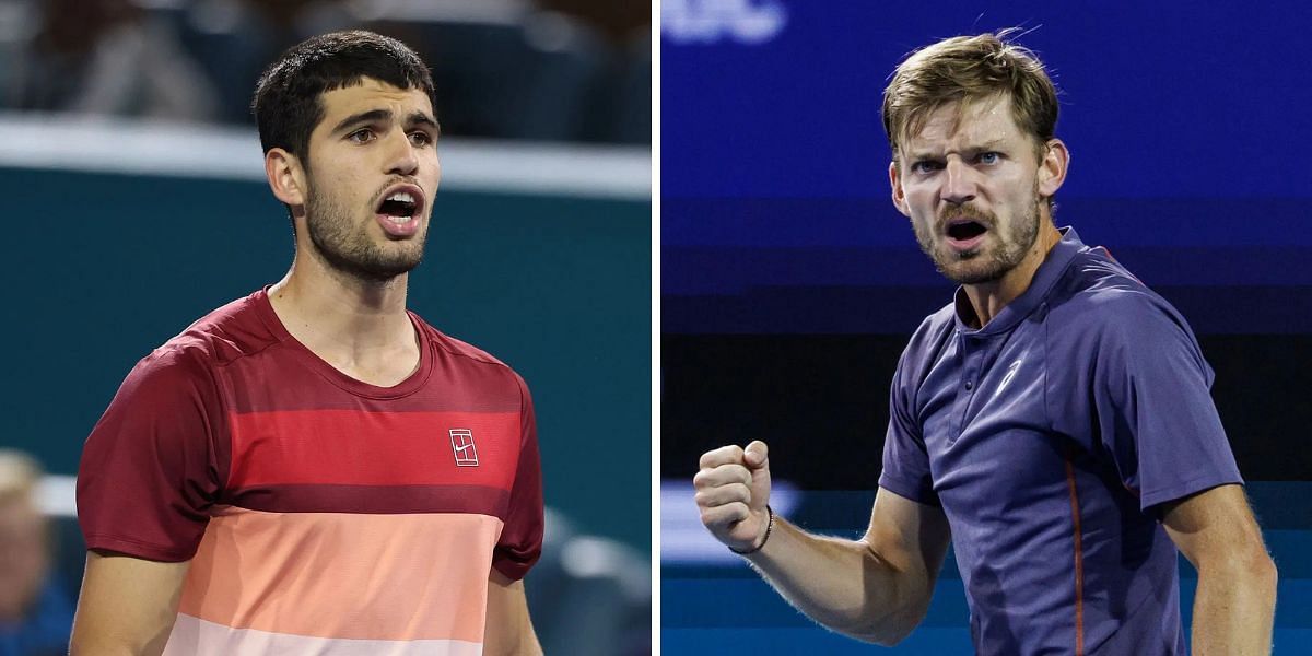 David Goffin gives thoughts on beating Carlos Alcaraz at Miami Open 2025 | Image Source: Getty