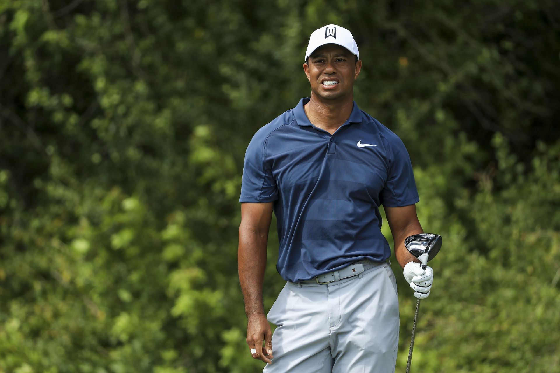 Tiger at the 2018 Honda Classic (via Getty)