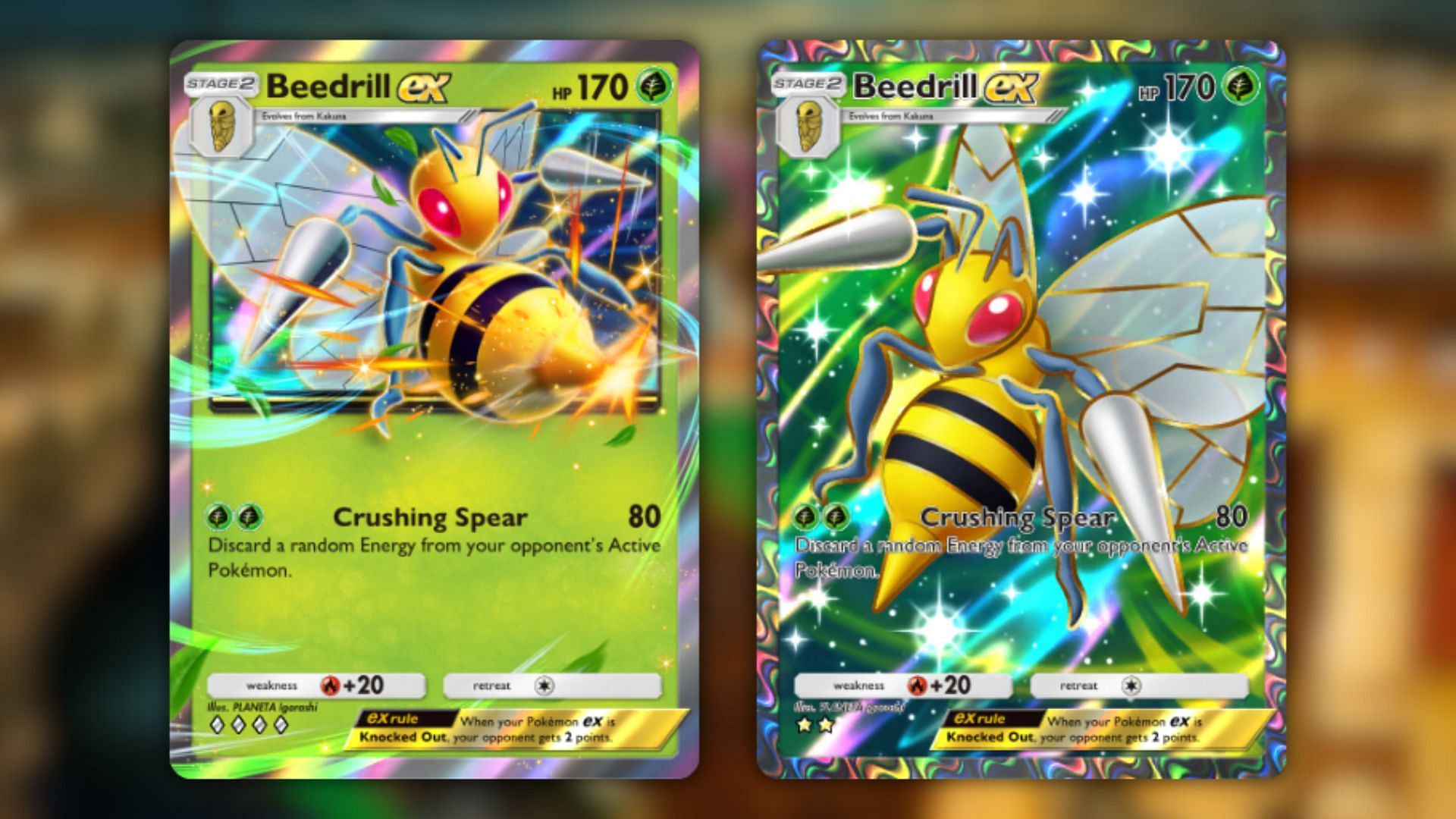 Beedrill ex&#039;s cards (Image via The Pokemon Company)