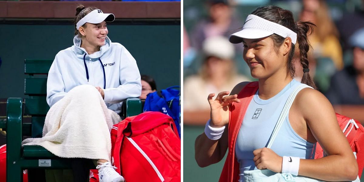 Emma Raducanu trained alongside Elena Rybakina ahead of the Miami Open - Image Source: Getty Images