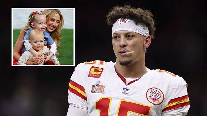 Patrick Mahomes' wife Brittany takes time out to bond with baby Bronze while juggling life with newborn