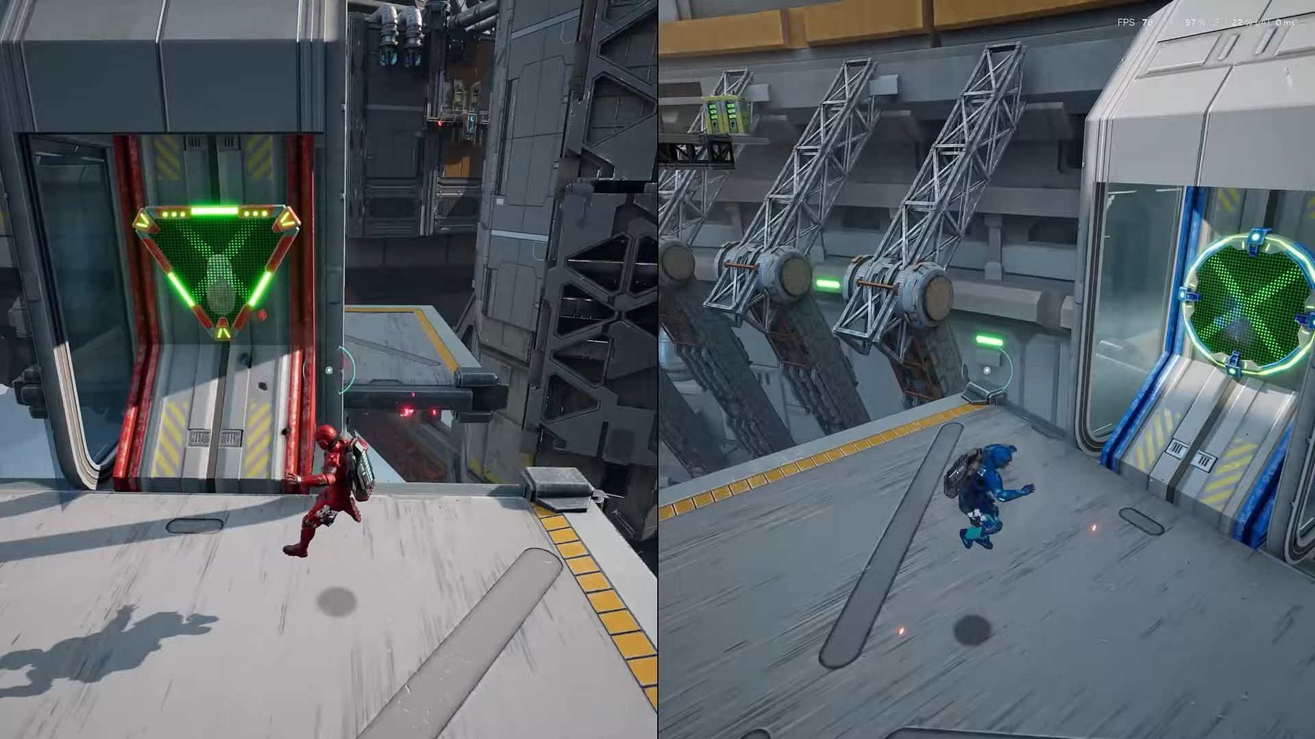 Use the platforms to recharge the jetpacks (Image via Electronic Arts || YouTube/@ JSkeleton)