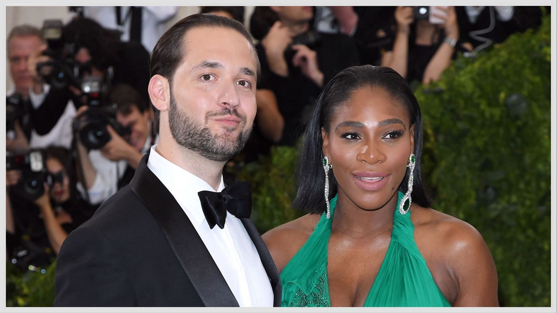 Serena Williams with her husband Alexis Ohanian. Source: Getty