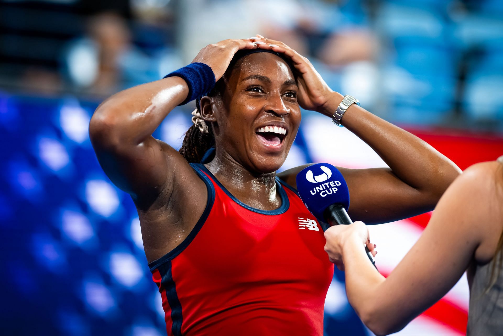 Coco Gauff at the United Cup 2025. (Photo: Getty)