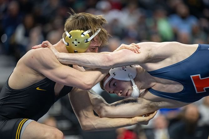Jordan Burroughs' wife drops 2-word reaction to NCAA Champ Lucas Byrd's viral picture with much taller girlfriend