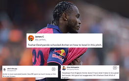 "He’s Shaheen Shah Afridi of England" - Fans brutally troll Jofra Archer for dismal spell of 0/76 in SRH vs RR IPL 2025 clash