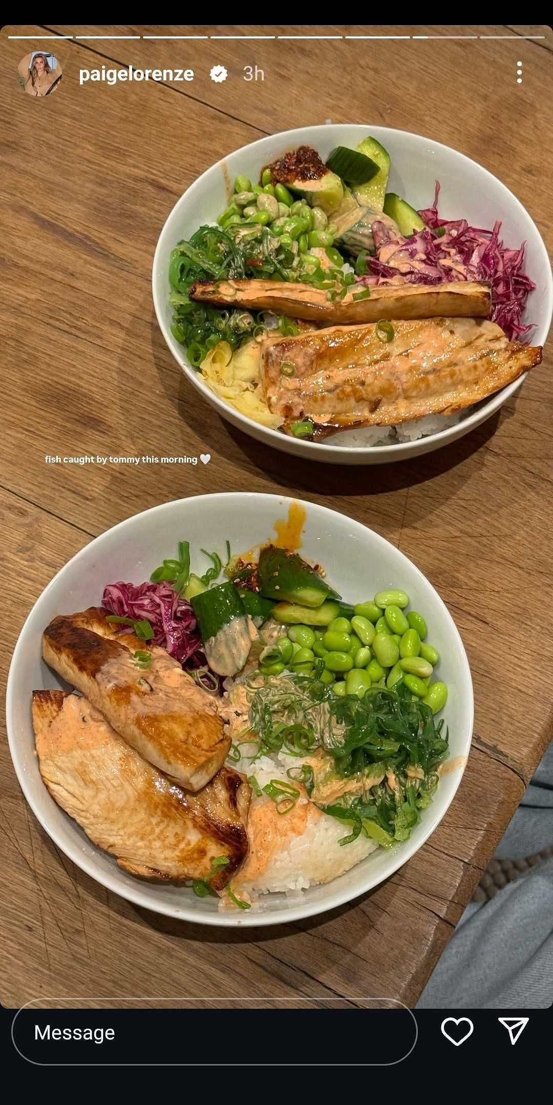 Paige Lorenze and Tommy Paul enjoy lunch ahead of the Miami Open - Source: @PaigeLorenze Instagram