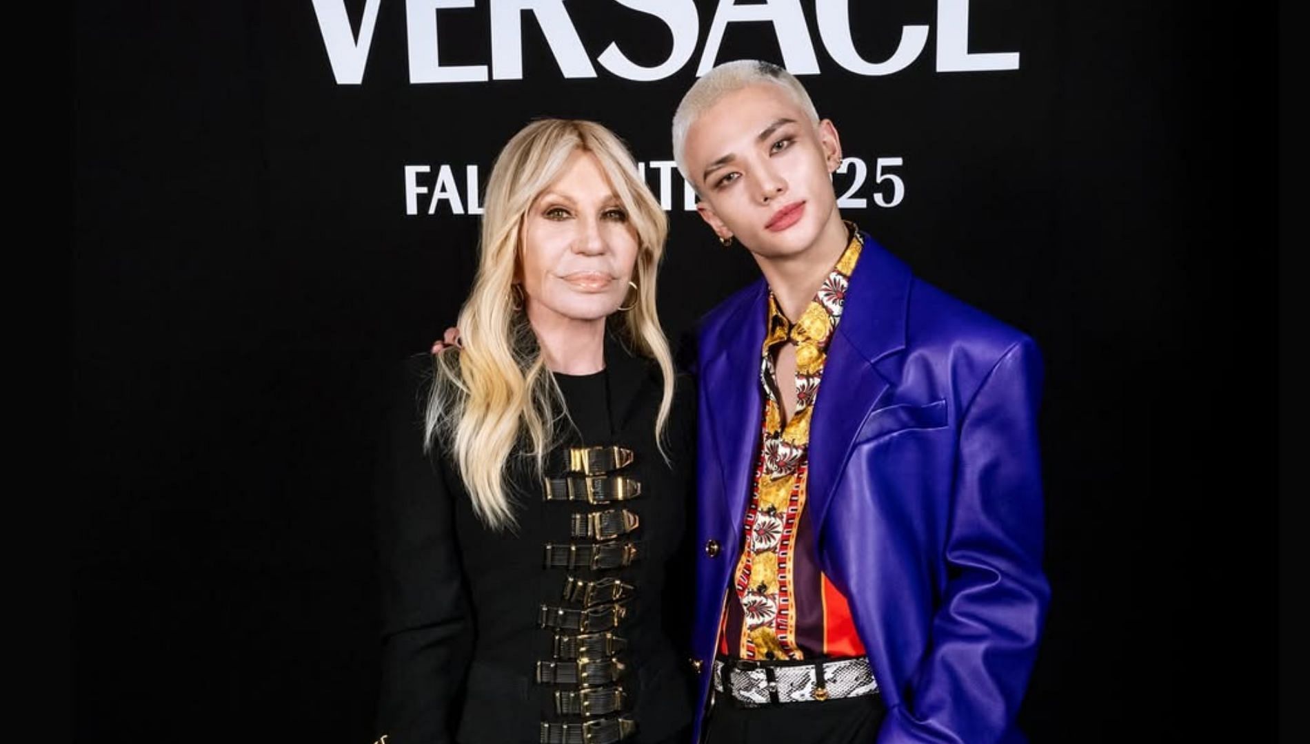 Hyunjin reacted after Donatella Versace stepped down as Chief Creative Officer at Versace on his instagram stories(Image Via Instagram@donatella_versace)